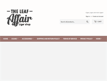 Tablet Screenshot of leafaffair.com